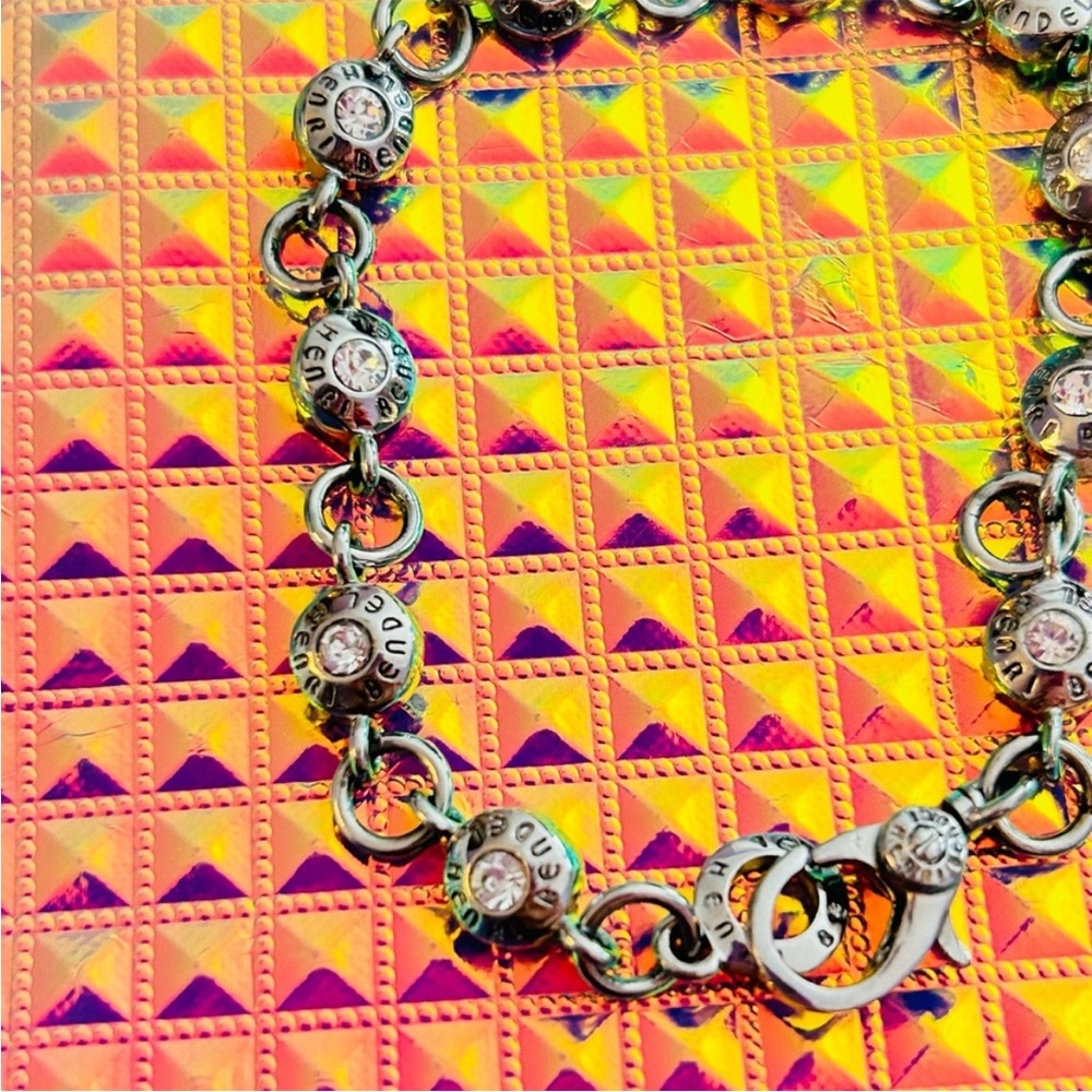 NWOT RARE Henri Bendel Silver Tone Tennis Bracelet - Picture 10 of 10